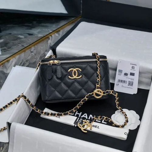 Chanel Original Beauty Cosmetic Bags Authentic Vanity Set