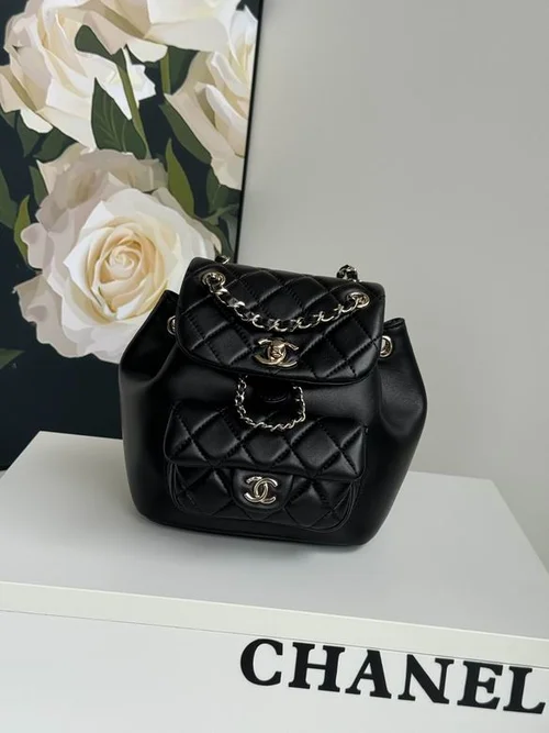 Chanel Original Backpack Large Lambskin Authentic Luxury
