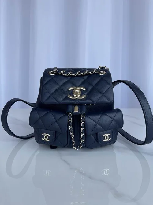 Chanel Original Backpack Large Lambskin Authentic Luxury