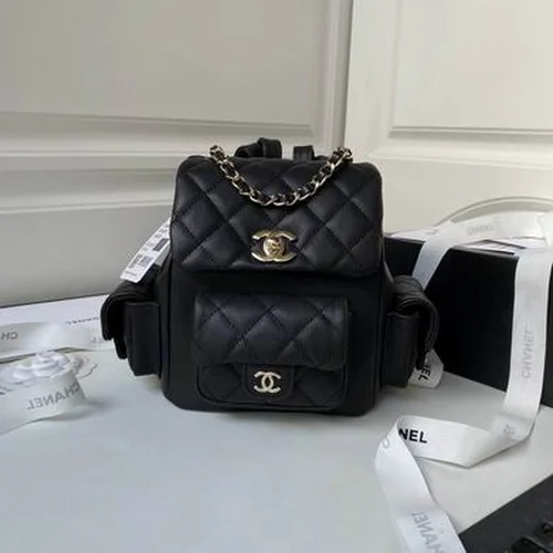 Chanel Original Backpack Large Lambskin Authentic Luxury