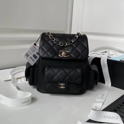Chanel Original Backpack Large Lambskin Authentic Luxury