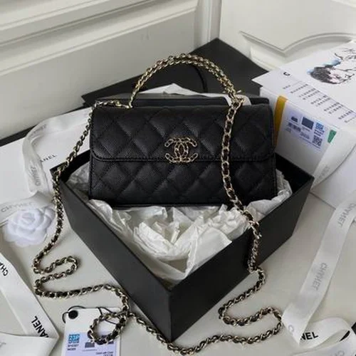 Chanel Original Chain Bag Clutch Authentic Evening Luxury