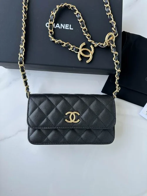 Chanel Original Chain Bag Clutch Authentic Evening Luxury