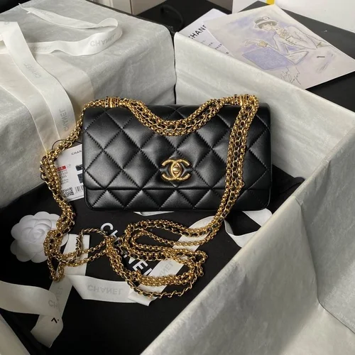 Chanel Original Chain Bag Clutch Authentic Evening Luxury