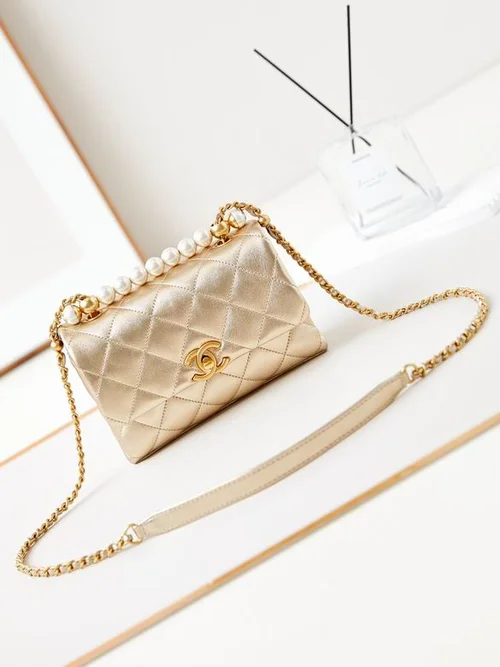 Chanel Original Chain Bag Clutch Authentic Evening Luxury