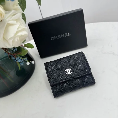 Chanel Original Women's Wallet Authentic Caviar Leather Luxury