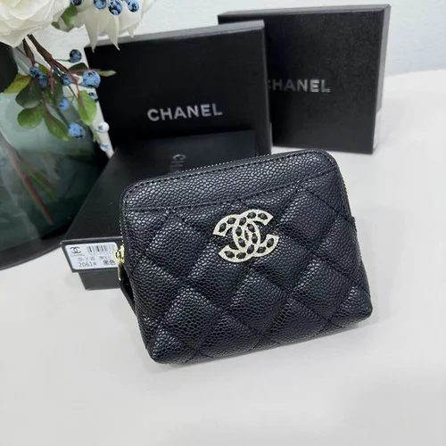 Chanel Original Women's Wallet Authentic Caviar Leather Luxury