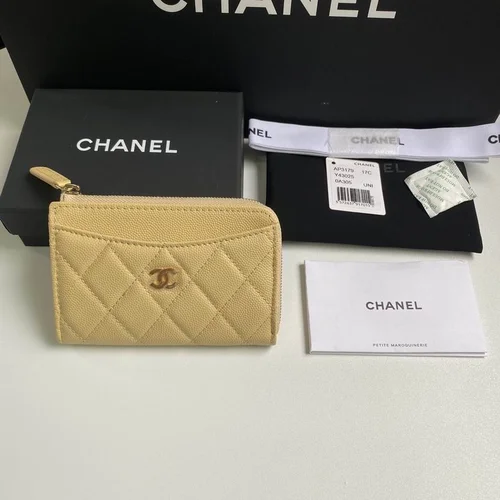 Chanel Original Women's Wallet Authentic Caviar Leather Luxury