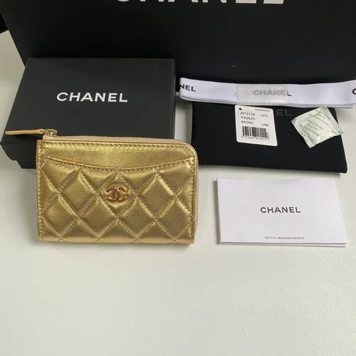 Chanel Original Women's Wallet Authentic Caviar Leather Luxury
