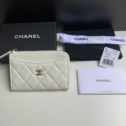 Chanel Original Women's Wallet Authentic Caviar Leather Luxury