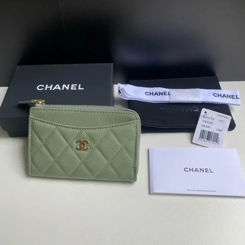 Chanel Original Women's Wallet Authentic Caviar Leather Luxury