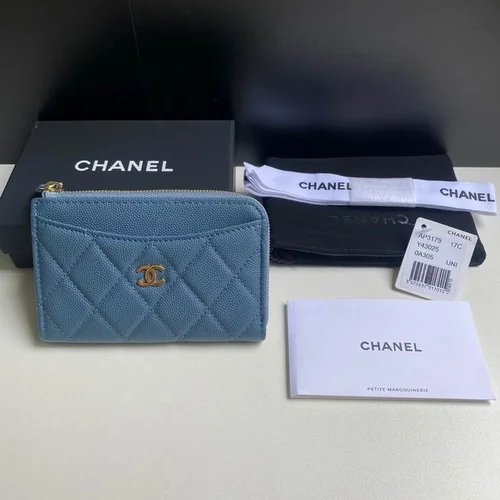 Chanel Original Women's Wallet Authentic Caviar Leather Luxury