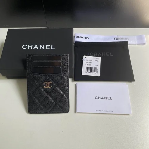 Chanel Original Women's Wallet Authentic Caviar Leather Luxury