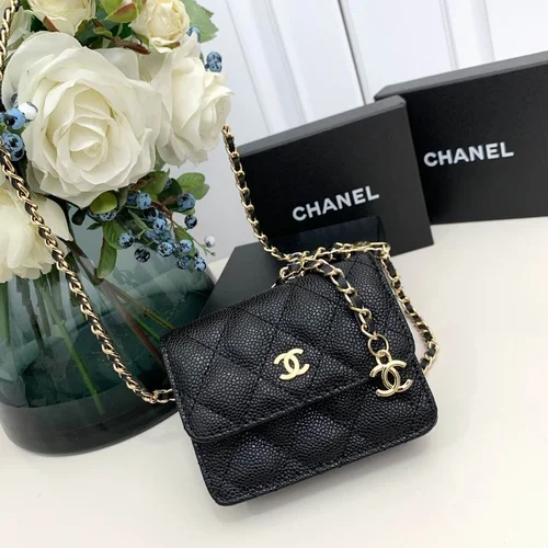 Chanel Original Women's Wallet Authentic Caviar Leather Luxury