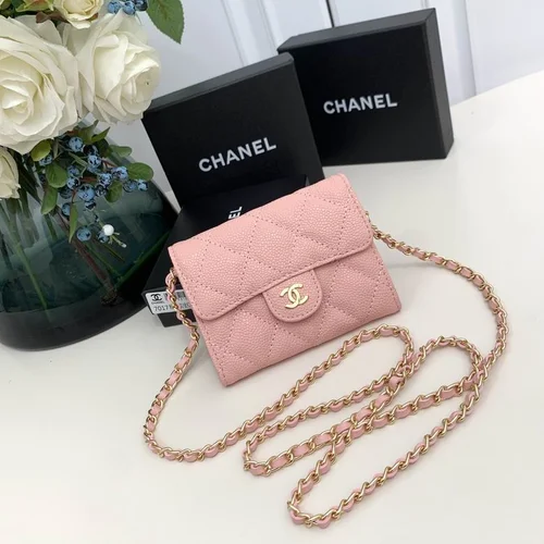 Chanel Original Women's Wallet Authentic Caviar Leather Luxury