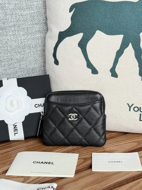 Chanel Original Women's Wallet Authentic Caviar Leather Luxury