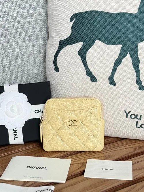 Chanel Original Women's Wallet Authentic Caviar Leather Luxury