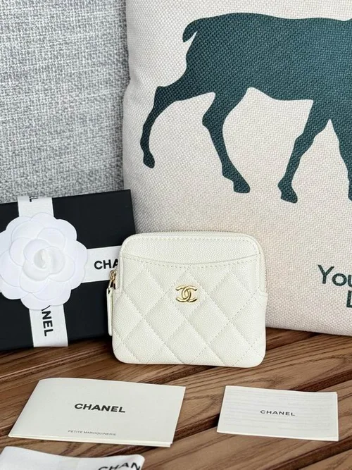 Chanel Original Women's Wallet Authentic Caviar Leather Luxury