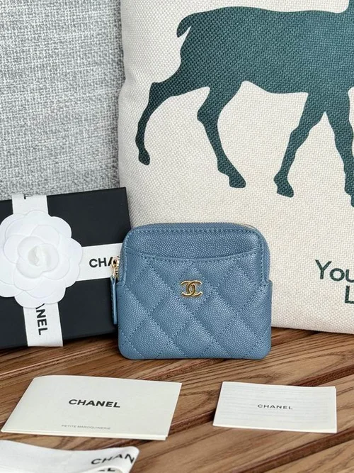 Chanel Original Women's Wallet Authentic Caviar Leather Luxury