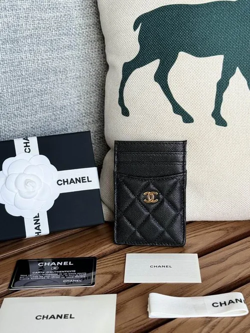 Chanel Original Women's Wallet Authentic Caviar Leather Luxury
