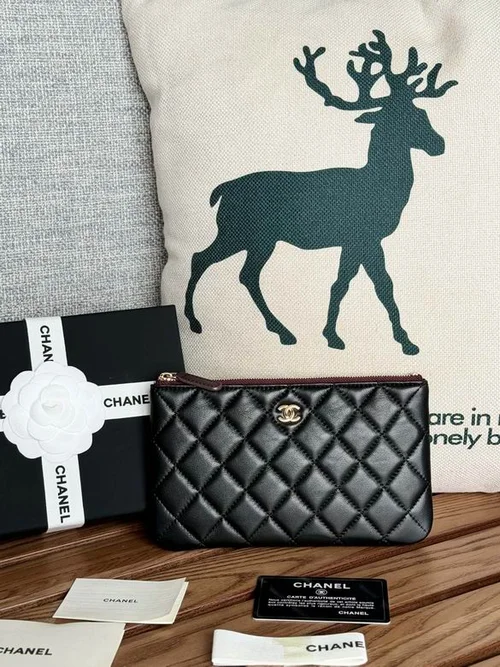 Chanel Original Women's Wallet Authentic Caviar Leather Luxury