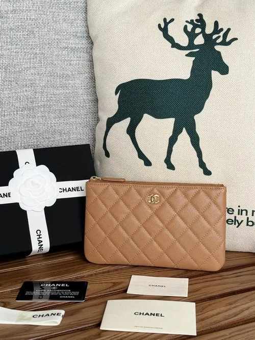 Chanel Original Women's Wallet Authentic Caviar Leather Luxury