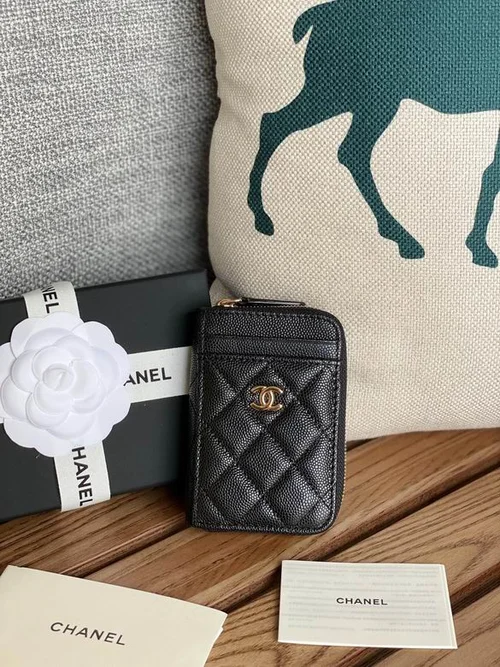 Chanel Original Women's Wallet Authentic Caviar Leather Luxury