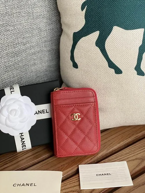 Chanel Original Women's Wallet Authentic Caviar Leather Luxury