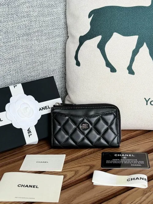 Chanel Original Women's Wallet Authentic Caviar Leather Luxury