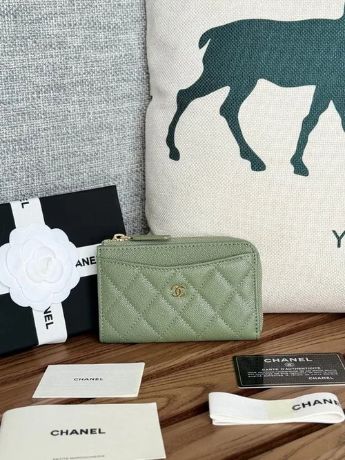 Chanel Original Women's Wallet Authentic Caviar Leather Luxury