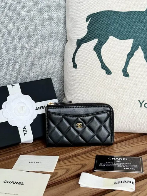 Chanel Original Women's Wallet Authentic Caviar Leather Luxury