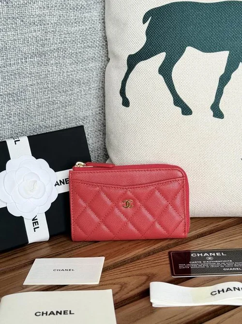 Chanel Original Women's Wallet Authentic Caviar Leather Luxury