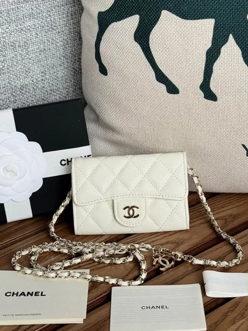 Chanel Original Women's Wallet Authentic Caviar Leather Luxury