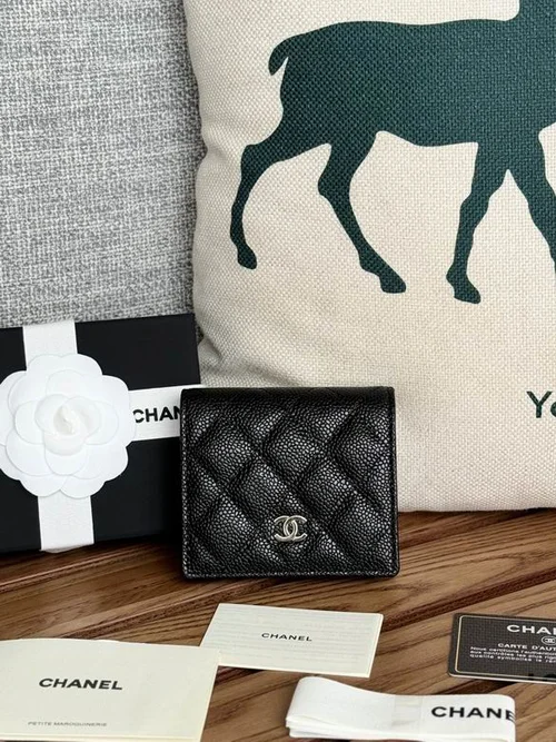 Chanel Original Women's Wallet Authentic Caviar Leather Luxury
