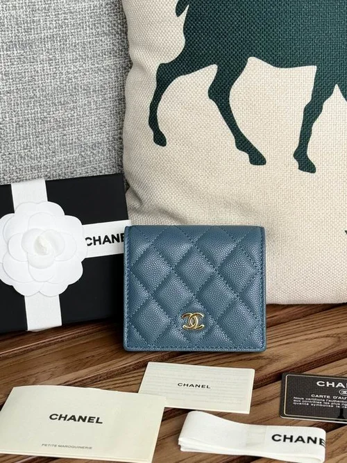 Chanel Original Women's Wallet Authentic Caviar Leather Luxury