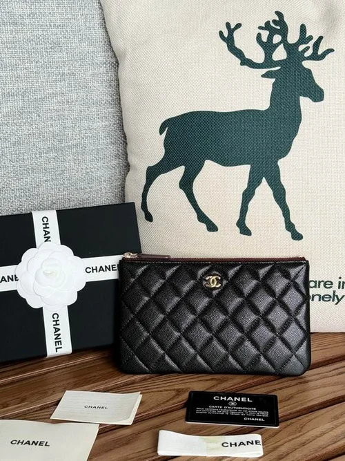 Chanel Original Women's Wallet Authentic Caviar Leather Luxury