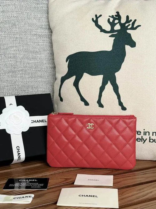 Chanel Original Women's Wallet Authentic Caviar Leather Luxury