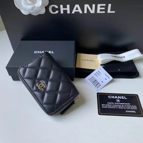 Chanel Original Women's Wallet Authentic Caviar Leather Luxury