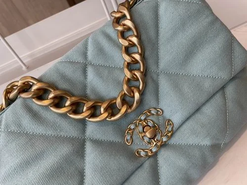 Chanel 19 Original Flap Bag Medium Authentic Quilted Luxury