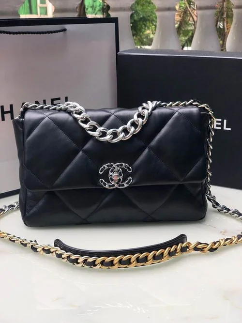 Chanel 19 Original Flap Bag Medium Authentic Quilted Luxury