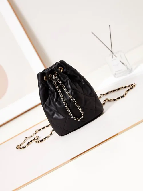 Chanel Original Bucket Bag Small Drawstring Authentic Luxury