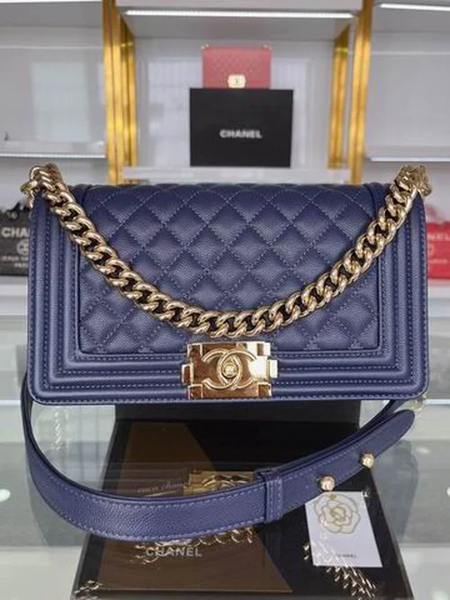 Chanel Original Le Boy Flap Bag Authentic Quilted Luxury