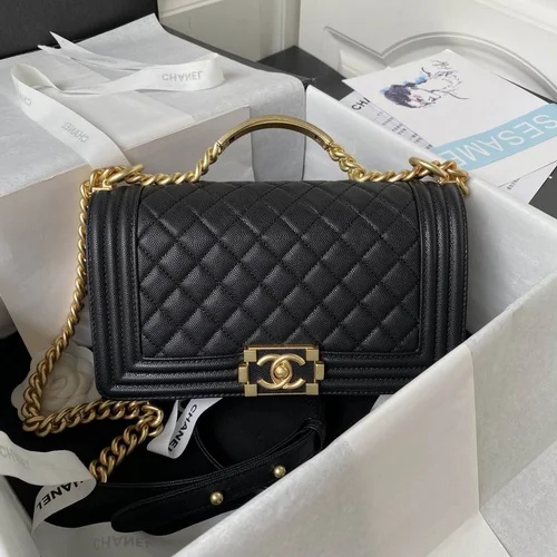 Chanel Original Le Boy Flap Bag Authentic Quilted Luxury