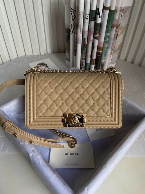 Chanel Original Le Boy Flap Bag Authentic Quilted Luxury