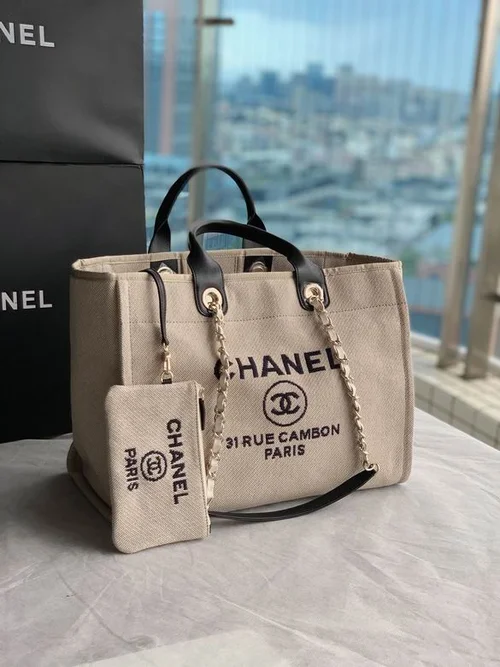 Chanel Original Large Shopping Tote Authentic Canvas Luxury