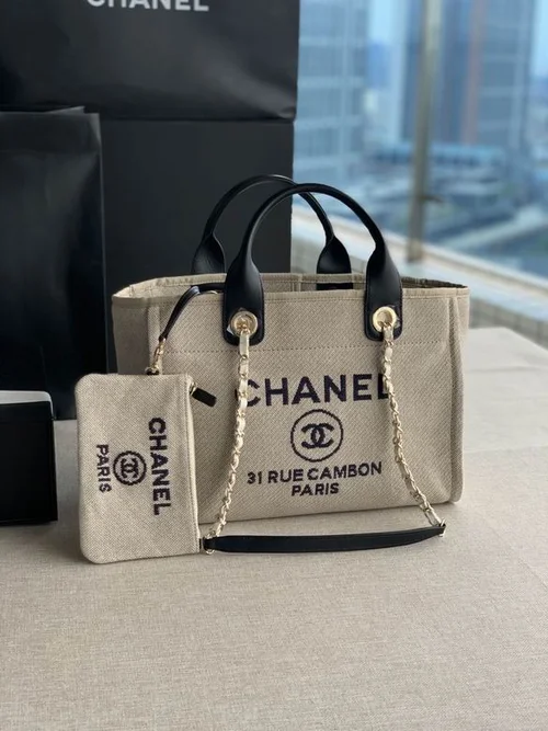 Chanel Original Large Shopping Tote Authentic Canvas Luxury