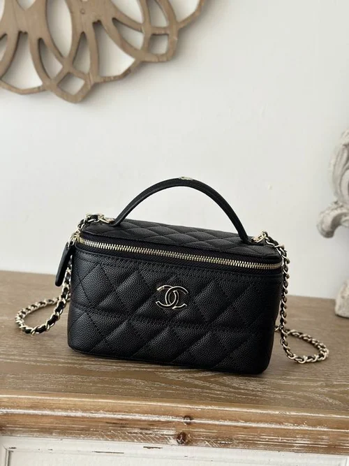 Chanel Original Beauty Cosmetic Bags Authentic Vanity Set