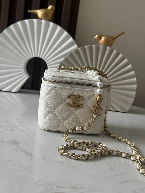 Chanel Original Beauty Cosmetic Bags Authentic Vanity Set