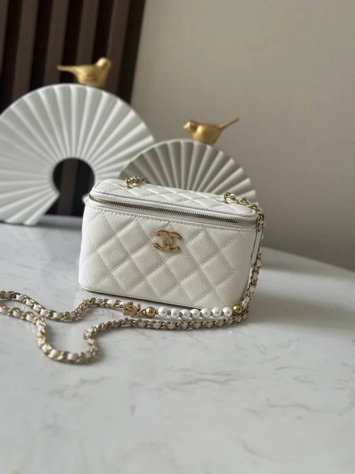 Chanel Original Beauty Cosmetic Bags Authentic Vanity Set