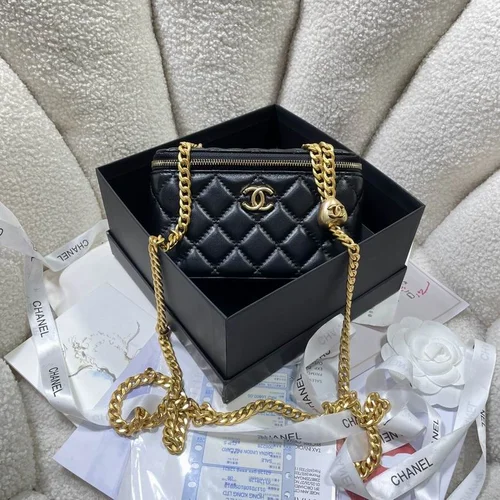 Chanel Original Beauty Cosmetic Bags Authentic Vanity Set